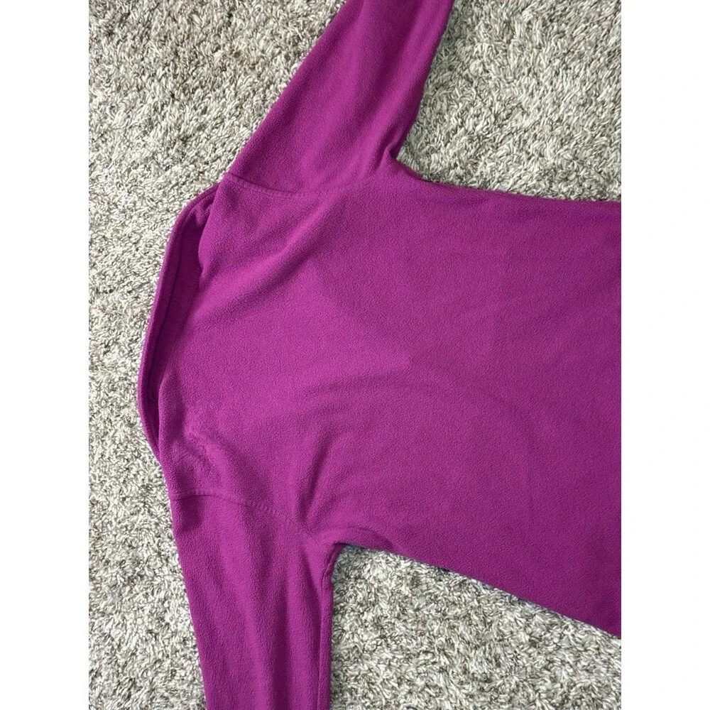 The North Face Girls TKA 100 Glacier Full Zip Fleece Jacket Fuchsia Purple Med